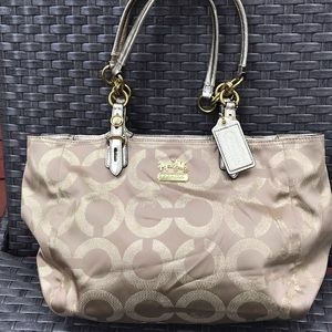 Coach Purse - beautiful gold color. Very gently used.